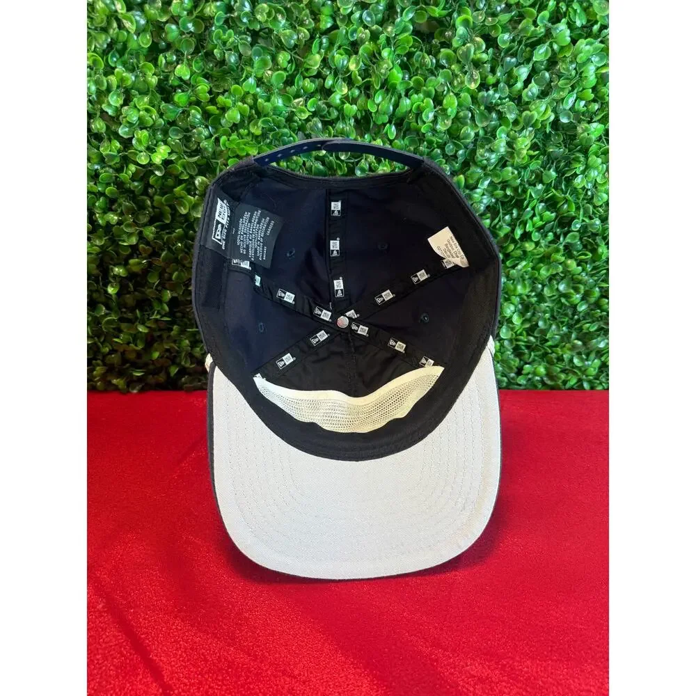 Barstool Sports New Era Script Golfer Hat Black White Rope Snapback Cap Retro